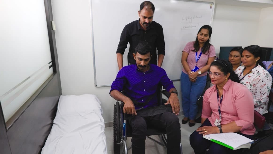 Hands-on Practical Eldercare Training at Fernandes Mumbai
